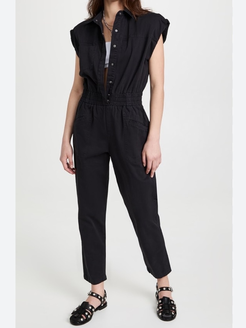 Pistola Rosie Shoulder Padded Jumpsuit